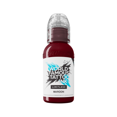 World Famous Limitless Tattoofarbe - Maroon (30ml)