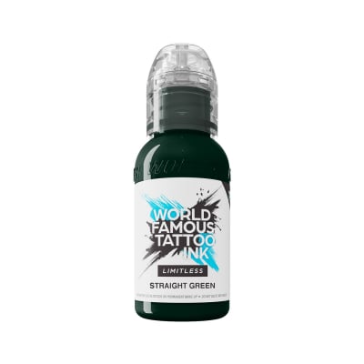 World Famous Limitless Tattoofarbe - Straight Green (30ml)