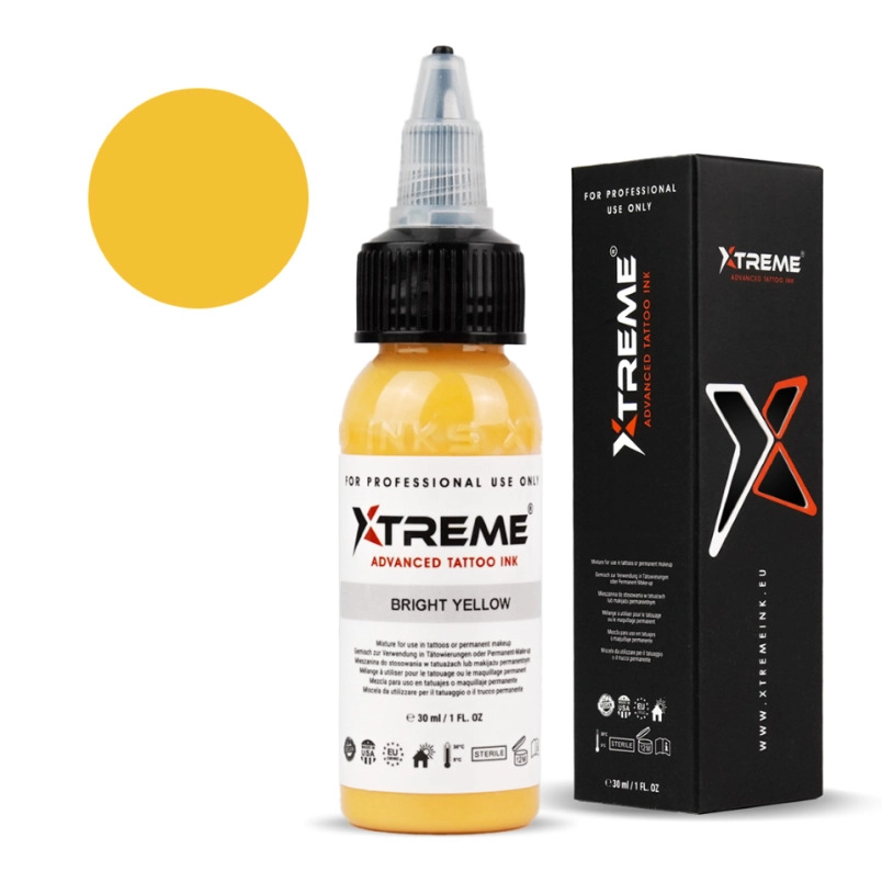 XTreme Ink Tattoofarbe - Bright Yellow (30 ml)