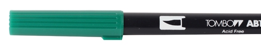 Tombow Dual Brush Tattoo-Stift - Dark Green