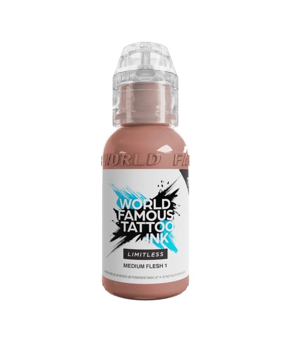 World Famous Limitless Tattoofarbe - Medium Flesh 1 (30ml)