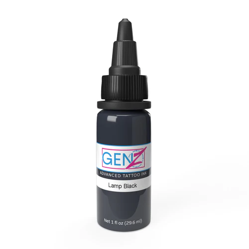 Intenze Ink Tattoofarbe REACH - Lamp Black (30 ml)