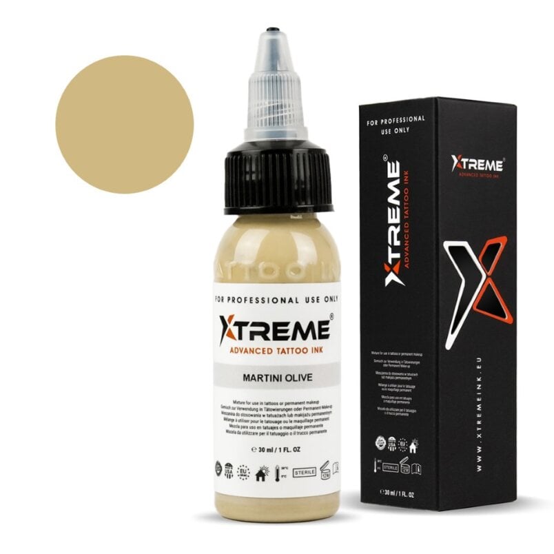 XTreme Ink Tattoofarbe - Martini Olive (30 ml)