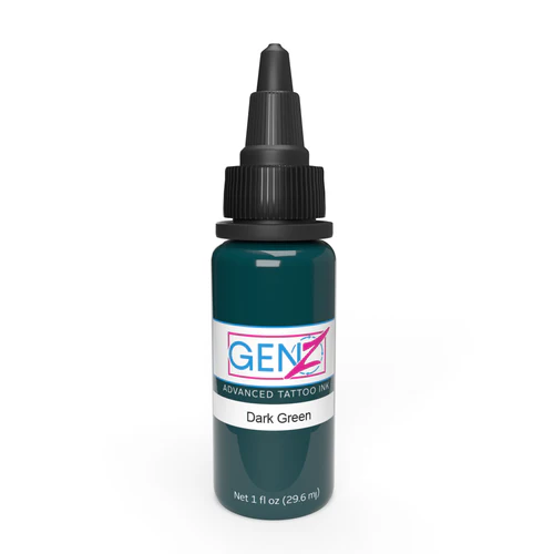 Intenze Ink Tattoofarbe REACH - Dark Green (30 ml)