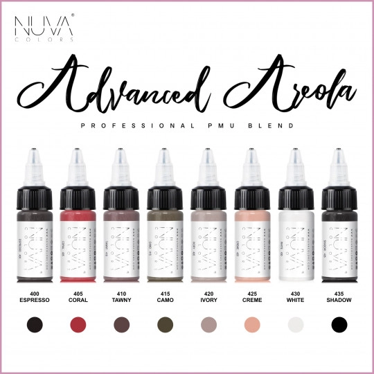 Nuva Colors PMU Pigment Set - AREOLA Collection (8 x 15 ml)