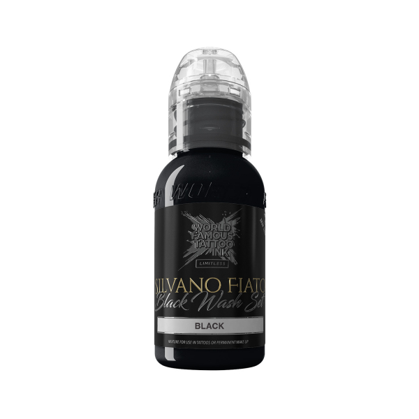 World Famous Limitless Tattoofarbe - Silvano Fiato - Black (30 ml)