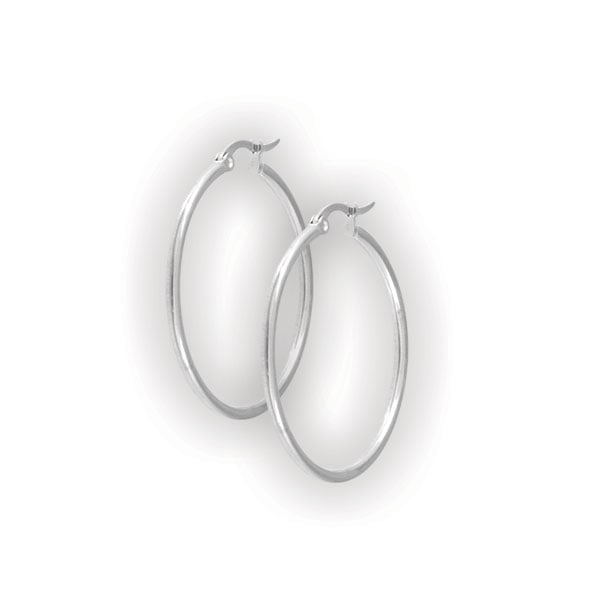 SS 316 ROUND HOOP EARRINGS (PAIR)