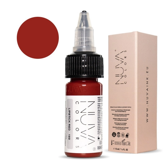 Nuva Colors PMU Pigment - 180 Lipstick Red (15 ml)