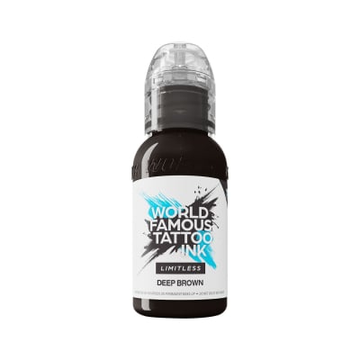 World Famous Limitless Tattoofarbe - Deep Brown (30 ml)