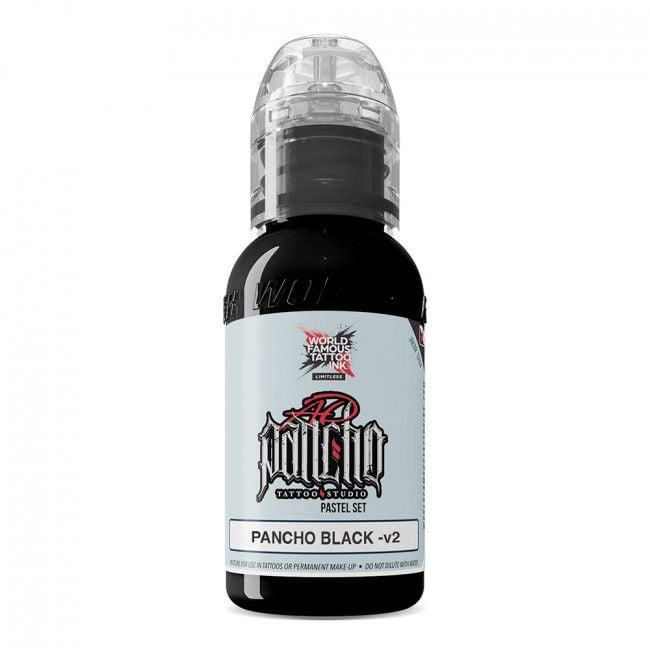 World Famous Limitless Tattoofarbe - Pancho Black v2 (30 ml)