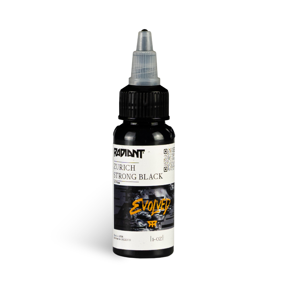 Radiant Tattoofarbe REACH - Zurich Strong Black (30 ml)