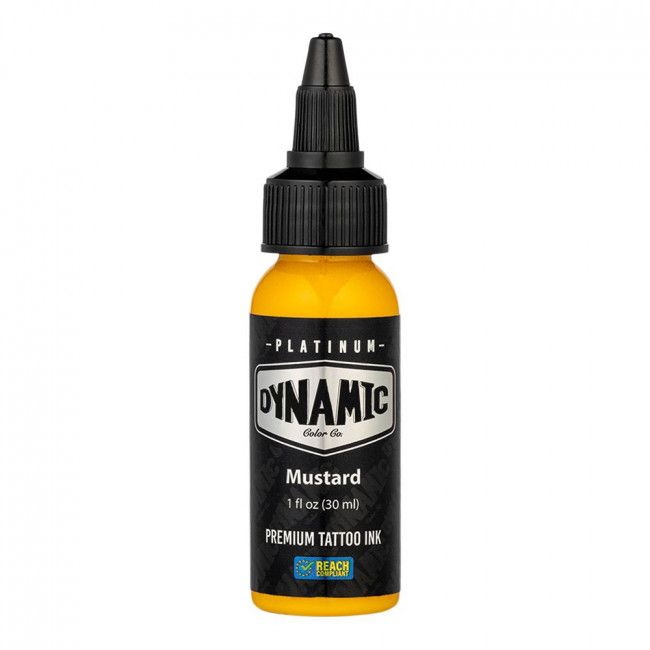 Dynamic Platinum Tattoo Ink - Mustard (30 ml) - Reach-konform