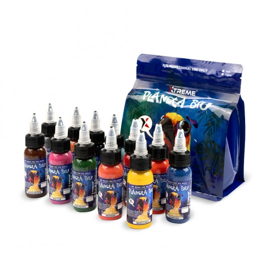 XTreme Ink Tattoofarbe - Planeta BIU New School Set (12 x 30 ml)