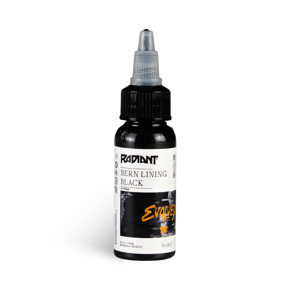 Radiant Tattoofarbe REACH - Bern Lining Black (30 ml)