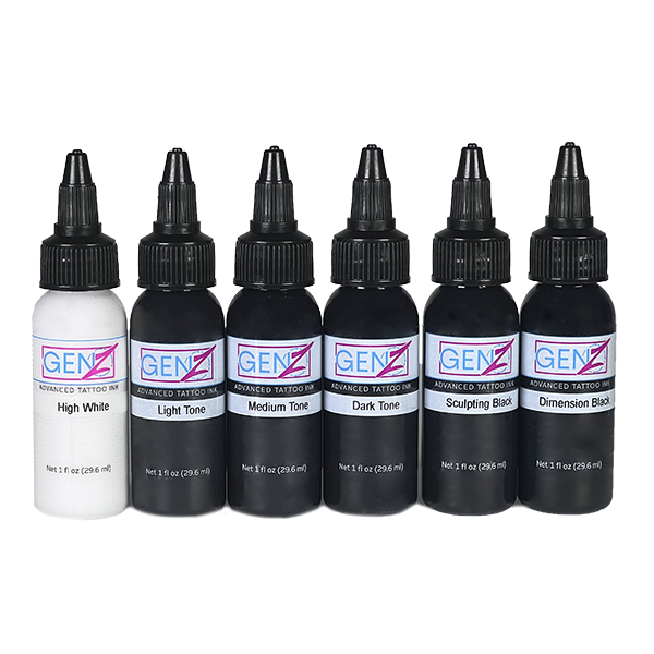 Intenze Ink Tattoofarbe REACH - Bob Tyrrell Set (6 x 30 ml)