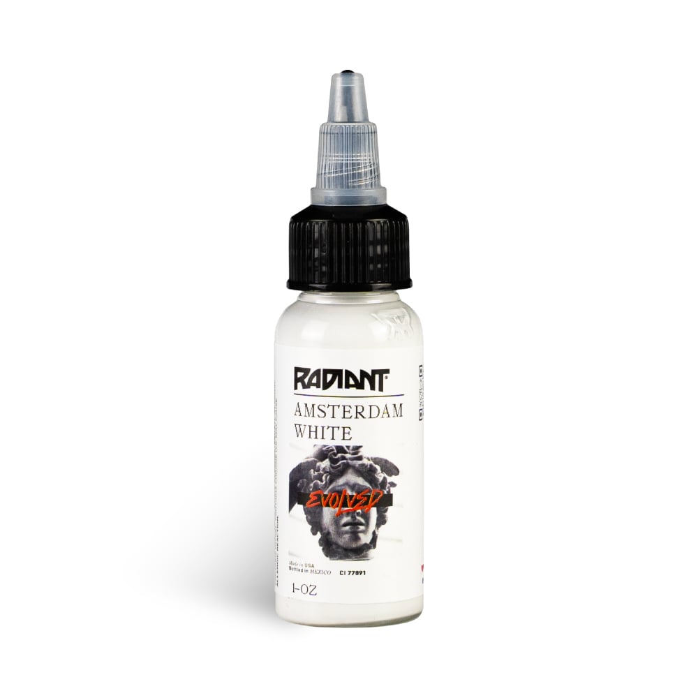 Radiant Tattoofarbe REACH - Amsterdam White (30 ml)