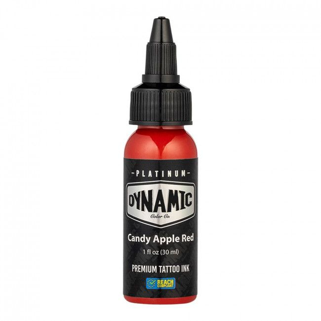 Dynamic Platinum Tattoo Ink - Candy Apple Red (30 ml) - Reach-konform